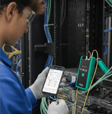 FiBLU in use green w logo